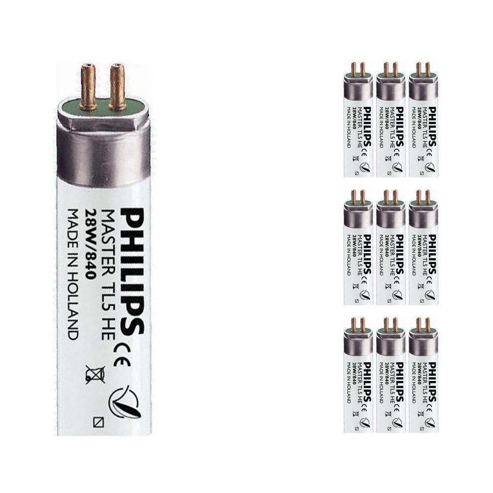 Mehrfachpackung 10x Philips TL5 HE 28W 840 (MASTER) | 115cm - Kaltweiß Mehrfachpackung 10x Philips TL5 HE 28W 840 (MASTER) | 115cm - Kaltweiß